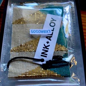 Ink and Alloy bracelet and earrings set never worn